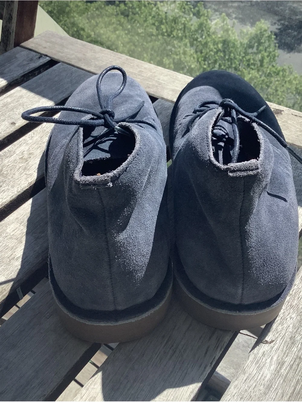 J.CREW Bennett Chukka Suede Ankle Boot in Blue Sz 7